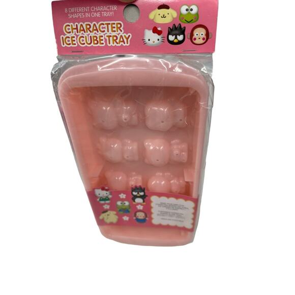New Vintage 2000 Sanrio Character Ice Cube Tray Hello Kitty Mimmy Keroppi Purin - Picture 1 of 11